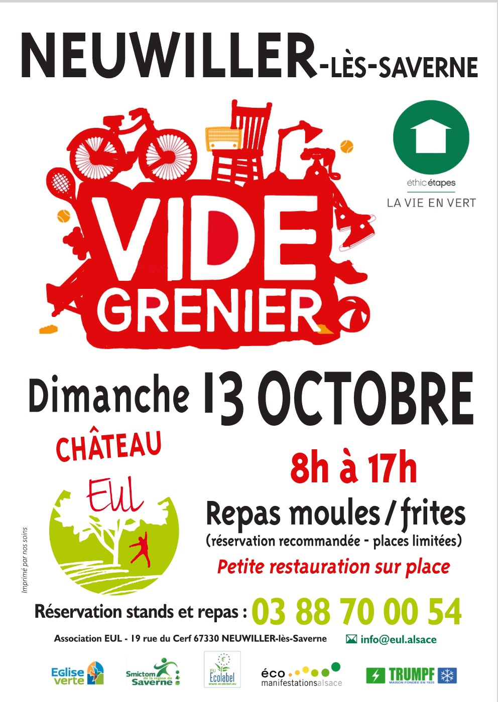 Vide grenier 13 octobre 2024